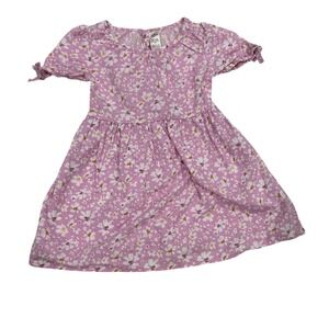 OshKosh Floral Dress Girls Pink Short Sleeve‎ Casual Summer 4T